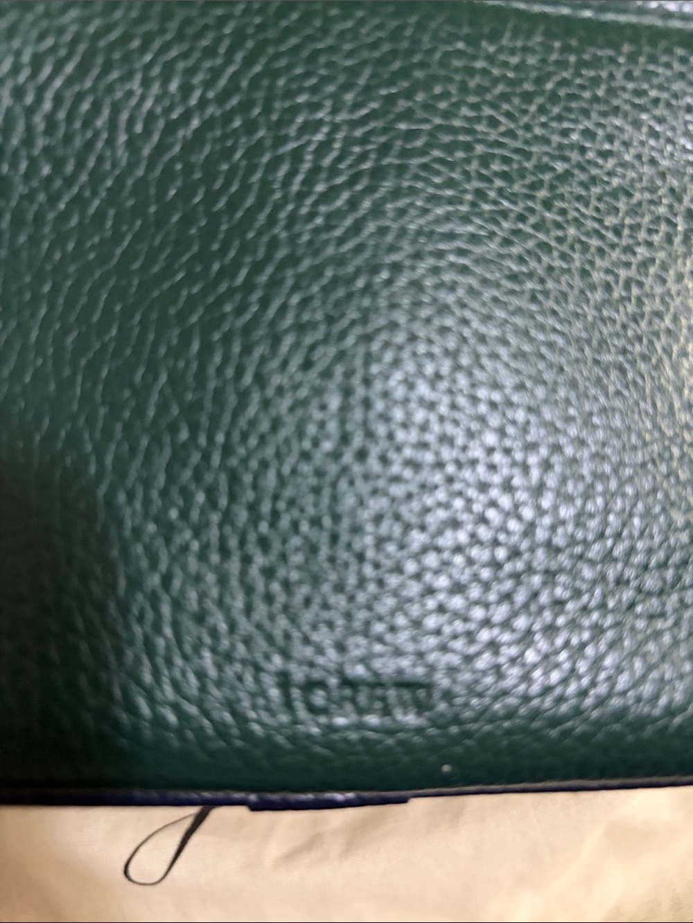 J. Crew Green, Blue & Yellow Colorblock Leather Messenger Bag - Picture 5 of 7